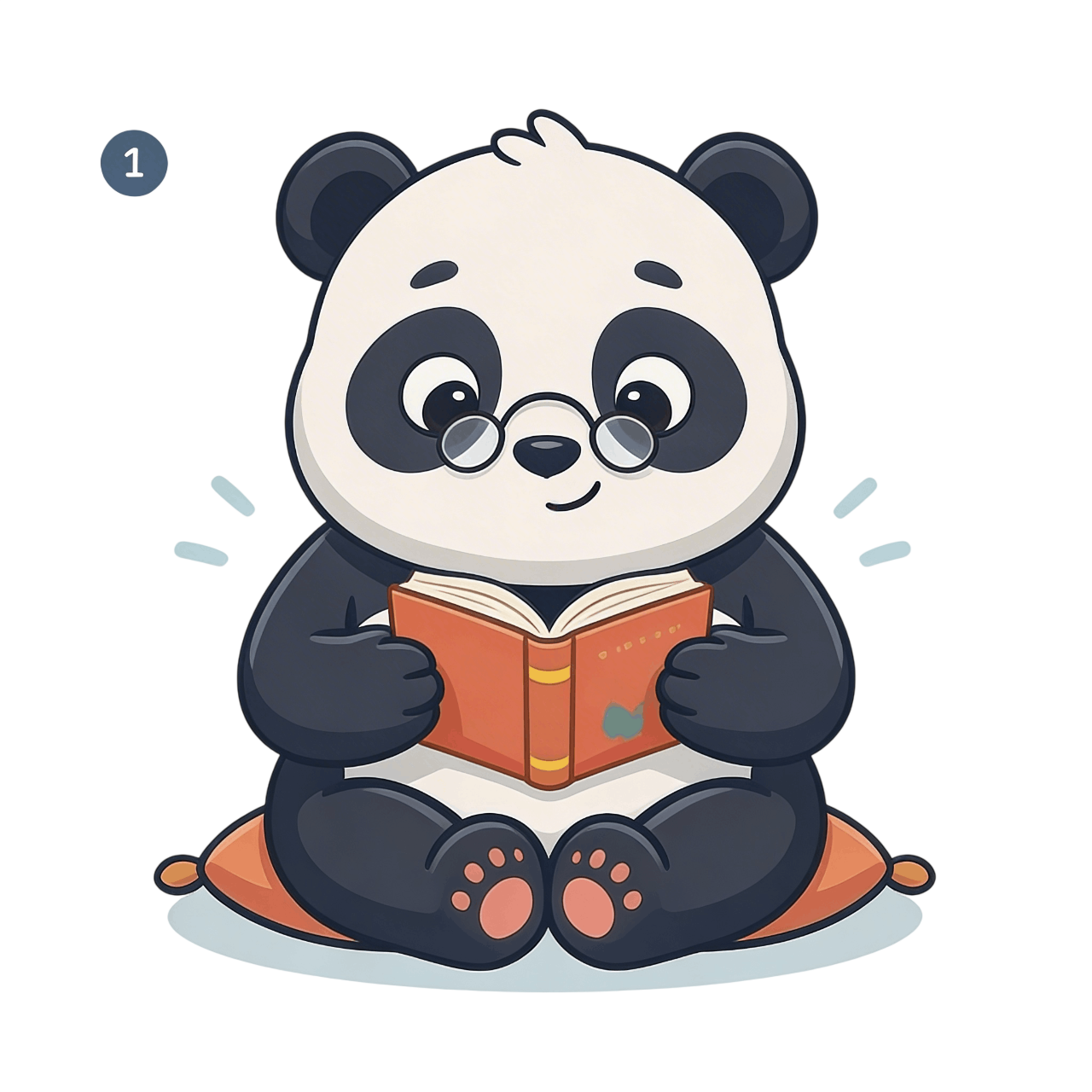 Lumi reading a book